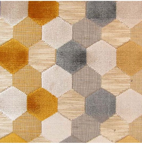 Extravaganza Hexagonal Upholstery Fabric EXT2667