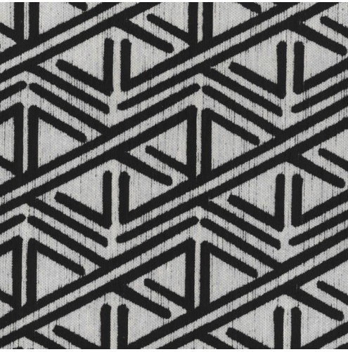 Shannon Retro Black Upholstery Fabric
