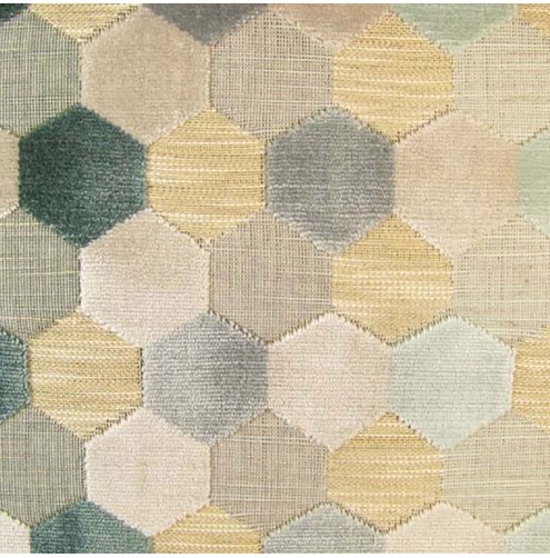 Extravaganza Hexagonal Upholstery Fabric EXT2662