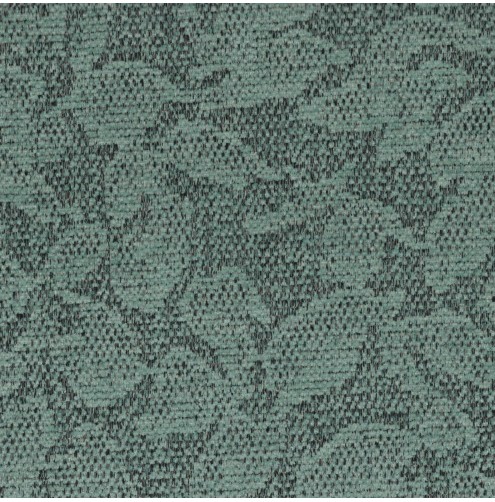 Bergamo Leaves Teal Upholstery Fabric - BER3345
