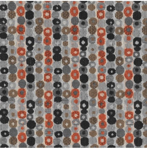Shannon Splash Navy/Rust Upholstery Fabric