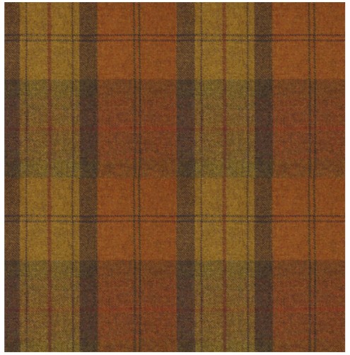 Wool Plaid Orange Marmalade