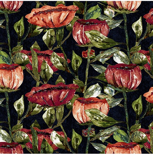 Contemporary Velvet Tulipa Ruby